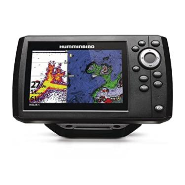 Imagem de Humminbird Helix 5 G3 localizador de peixes GPS com transdutor e sonar de chilrear de espectro duplo