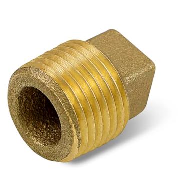 Imagem de Supply Giant CSQM0018 Roscas cônicas macho de 1/8" Nacional de latão com cabeça quadrada, encaixe de tubo de latão sem chumbo, maior resistência à corrosão, econômico e fácil de instalar, 23