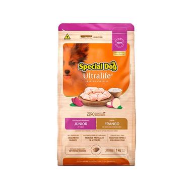 Imagem de Ração Cães Special Dog Ultralife Junior Raças Pequenas Frango e Arroz 1kg
