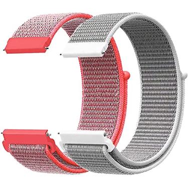 Imagem de Hoopyeecase 20mm Quick Release Pulseiras de relógio Compatível para Samsung Galaxy Watch 42mm/Samsung Active 2 44mm 40mm/Gear S2 Classic/Garmin Vivoactive 3 Nylon Substituição Correia Esportiva