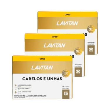 Imagem de Kit 3X Lavitan Hair Cabelos E Unhas Total 90 Cápsulas - Cimed
