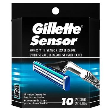 Imagem de Gillette Sensor de lâminas de barbear masculinas – 10 refis