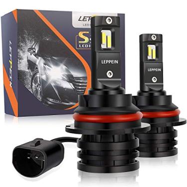 Imagem de Lâmpadas de farol de LED H7 Leppein série S de farol alto/farol baixo/luz de neblina 12xCREE Chips 6500K 6000LM reposição de halogêneo branco frio - 1 par