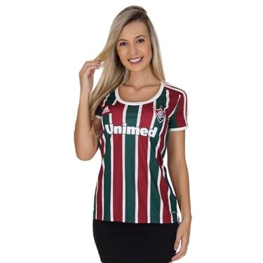 Imagem de Camisa Fluminense Feminina Tricolor (BR, Alfa, P, Slim, Tricolor)