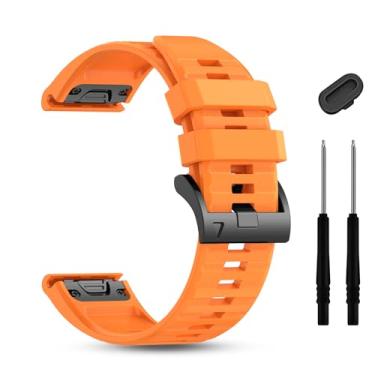 Imagem de ZPJPPLX Pulseira de relógio Garmin Fenix8 AMOLED 47 mm/Fenix E/Fenix 6 Pro/6/7/7 Pro/5/5 Plus, pulseiras de silicone macio para smartwatch Forerunner 965/955/945/Approach S70 47mm/S62/S60/quatix 7