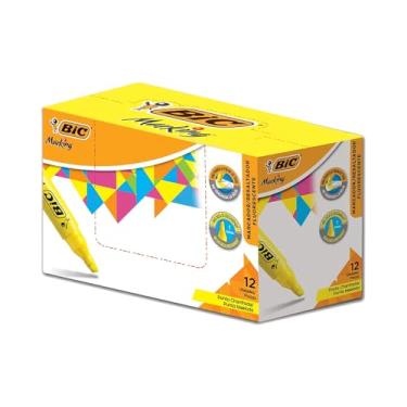 Imagem de BIC, Marca Texto, Marking, Amarelo Fluorescente, 12 Unidades