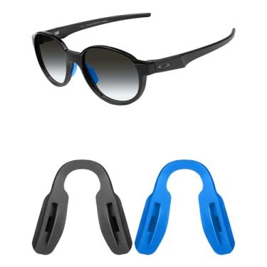 Imagem de Mryok 2 pares de almofadas de nariz de substituição para óculos de sol Oakley Portal X – azul celeste e preto
