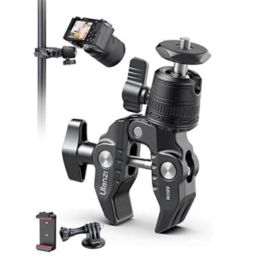 Imagem de ULANZI R099 Suporte de câmera super braçadeira - Braçadeira de metal resistente de 1,5 kg com cabeça esférica de 360° para câmeras de ação (GoPro/Insta360/DJI), DSLR, guidão de bicicleta/motocicleta