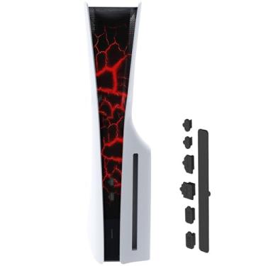 Imagem de Malha de cobertura contra poeira com plugue contra poeira para PS5 Slim, barreira de radiador PS5 Slim, filtro de poeira para pêlos de animais de estimação, acessórios para PS5 Slim (PVC-B)