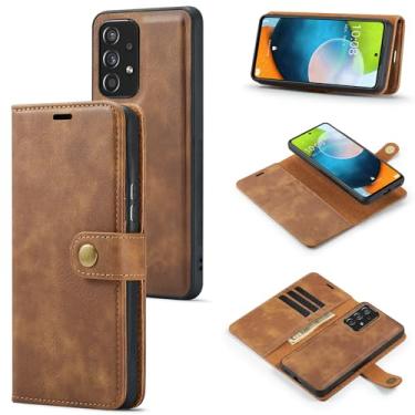 Imagem de Asuwish Capa de celular para Samsung Galaxy A53 5G carteira magnética destacável com protetor de tela de vidro temperado flip slot para cartão A 53 G5 53A SM A536U 6,5 polegadas 2022 mulheres homens