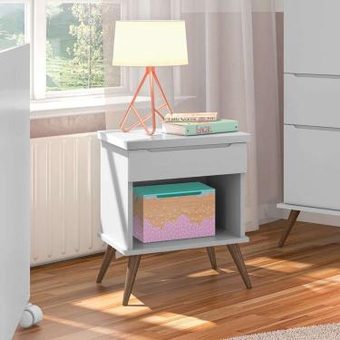 Imagem de mesa de cabeceira infantil inda 1 gv cinza