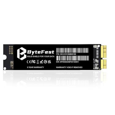 Imagem de ByteFest SSD MAC de 256 GB compatível com Apple MacBook Air A1465 A1466 (meados de 2013-2017), MacBook Pro Retina A1398 A1502 (2013-2015), M.2 NVMe Solid State Drive