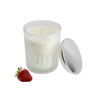 Imagem de Nix Nix Vela Perfumada Morango com Chantilly, Queima Limpa 160g, Cera Vegetal, Sem Ftalatos e Parabenos, Registro Anvisa