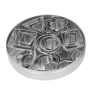 Imagem de Conjunto de cortadores de biscoitos pequenos de 24 unidades, panelas pequenas de metal de aço inoxidável, conjunto de panelas de biscoitos Mini cortador de biscoitos de aço
