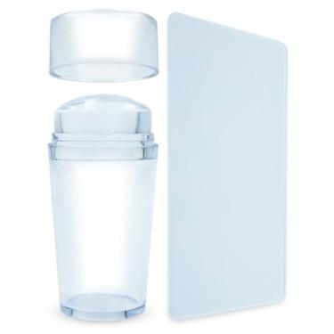 Imagem de Kit 3 Carimbos de Silicone Francesinha Unhas com Raspador