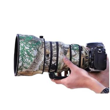 Imagem de CHASING BIRDS Capa protetora de lente impermeável camuflada para Nikon AF-S 200 mm f/2G ED VR II à prova de chuva (camuflagem de árvore amarela, com TC de 1,4 X (TC-14E III))