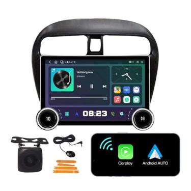 Imagem de [2G + 64G] 25.7 cm Display Knobs Carplay Android Auto Touchscreen Autoradio Estéreo Carro Navegação GPS Rádio FM Unidade Cabeça Rádio WiFi Espelho Link Multimedia Player GPS Rádio DSP Formitsubishi