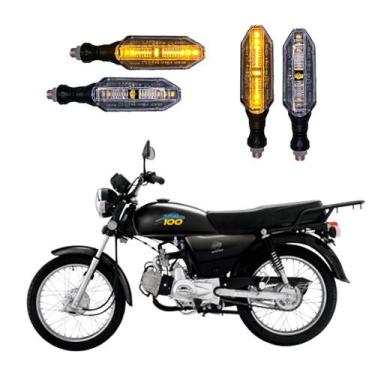 Imagem de KIT 4 Setas Esportivas Pisca de Led Modelo P26 Para Moto DAFRA SUPER 1