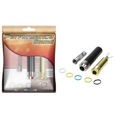 Imagem de Plugue J10 P10 Fêmea Estéreo Ouro 18k Profissional Top Linha - PERFORM