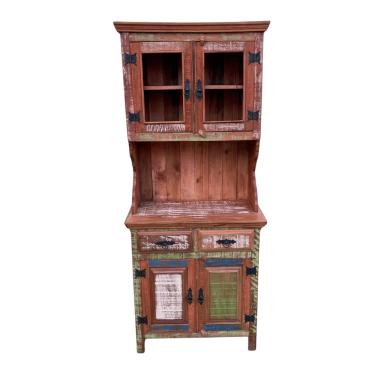 Imagem de Armário Farmácia Colorido Madeira Demolição 190 x 80 Sudeste Rústico
