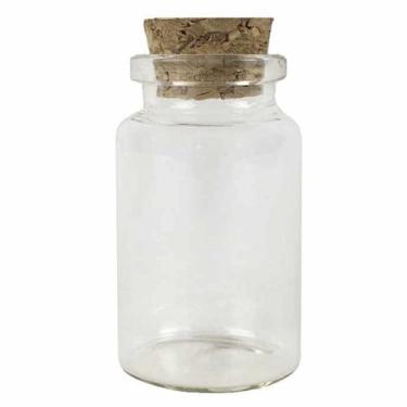 Imagem de Potinho de Vidro Tampa de Rolha M 20ml - 1 unidade - Rizzo - ArtLille
