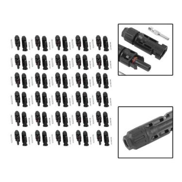Imagem de Kit 30 Pares De Conectores Mc4 Para Sistemas Fotovoltaico - EDA