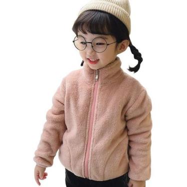 Imagem de Jaqueta Infantil Menina Urso Inverno Fleece Plush Inverno - anjo da ma