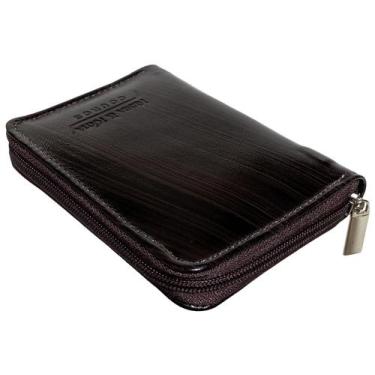 Imagem de Carteira Unissex Couro Legitima Pequena Porta Rg Cartões, Cnh, Moeda M