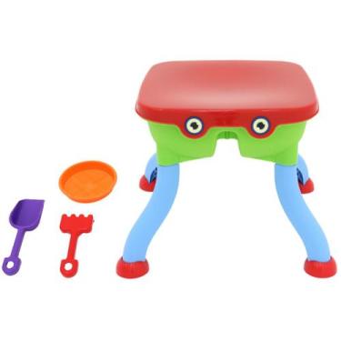 Imagem de Mesa Infantil Multifuncional Bel Multicolorida - 1 Lugar com Acessório