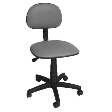 Imagem de Cadeira Secretária Laminada Ibiza Pistão a Gás Corano Cinza - Mix Move