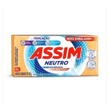 Imagem de Sabão em Barra Pedra Glicerinado Neutro Original - 900g (5x180g)  - pc