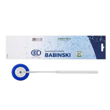 Imagem de Martelo de Reflexo Neurológico BABINSKI  Cromado / Black - BIC - Best 