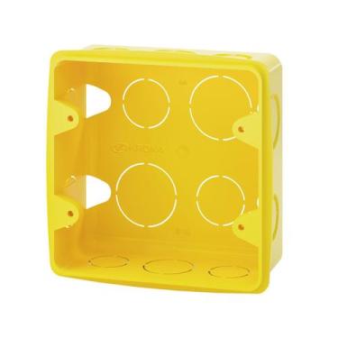 Imagem de Kit 20PC Caixa de Luz Plastica 4x4 Amarela - Krona F.l