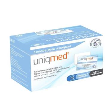 Imagem de Lenço Assepsia Uniqmed Kit Com 250Un 19X14Cm