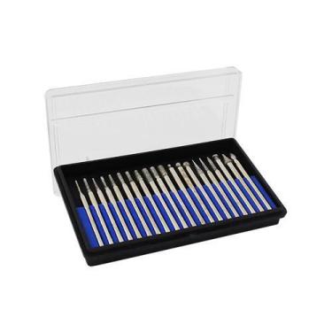 Imagem de Kit Pontas Diamantadas 20pc Micro Retificas Western W-20P