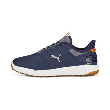 Imagem de PUMA Tênis de golfe masculino Ignite Elevate Wide, Puma Azul-marinho-puma prata, 38