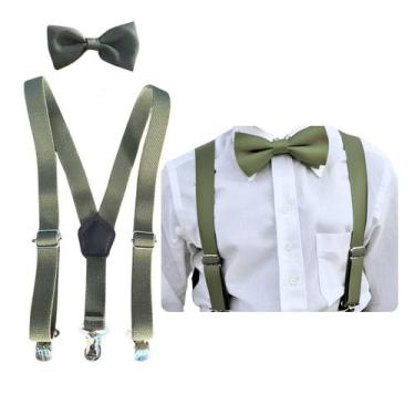 Imagem de Kit Suspensório E Gravata Borboleta Juvenil Criança 10 a 16 Anos - MCO