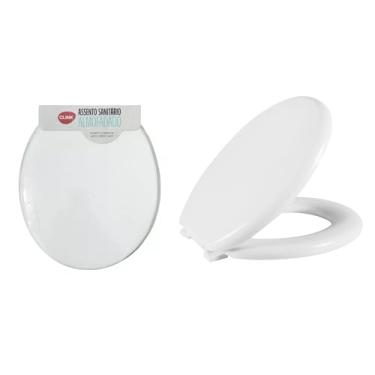 Imagem de Assento Sanitário Tampa De Vaso Almofadado Macio Universal Oval Branco Premium