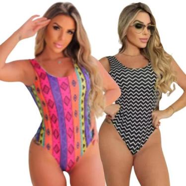 Imagem de Kit 2 Biquini Maio Feminino Praia Moda Body Rainbow Africa - Dioper St