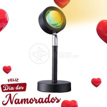 Imagem de Mini Ring Light Sunset Projetor Lâmpada Tiktok Usb Presente Dia Dos Na