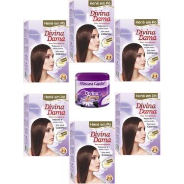 Imagem de Hene em Po Divina Dama 06x50gr (Incolor, Chocolate, Preto, Azulado, Ca