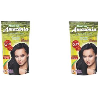 Imagem de Hene Em Gel Amazonia 12x180gr Divina Dama Preto Forte (Preto Azulado) 