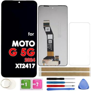 Imagem de Tela LCD de substituição de tela sensível ao toque digitalizador para Motorola Moto G 5G 2024 XT2417 XT2417-1 XT2417D 6,6 polegadas