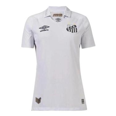 Imagem de Camisa Feminina Umbro Santos Of. 1 22/23 S/N, Branco, GG, Feminino
