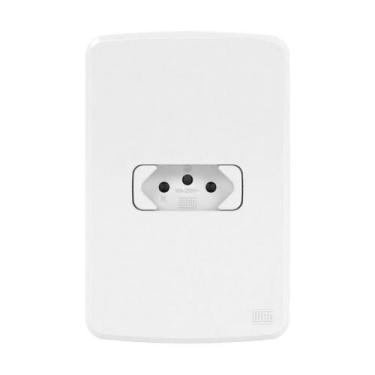 Imagem de Placa de Tomada Branca com Suporte e Tomada Compose - WEG - Não defini