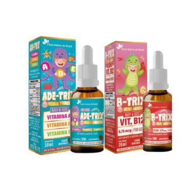 Imagem de Ade-Trix Vitamina A D E + B-Trix Vitamina B12 Baby Kids 30ml - Flora N