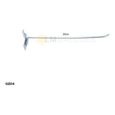 Imagem de Gancho Expositor Painel Zincado Kit C/ 100unid. - Ganchos para painel,