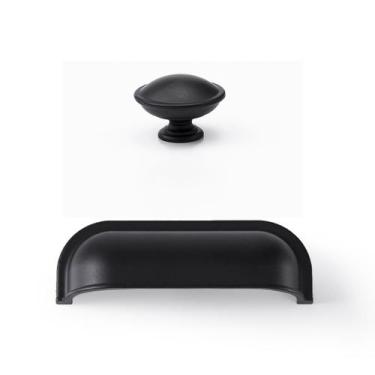 Imagem de Puxador Concha  Puxadores Moveis Puxadores de armário cozinha Kit 15 P