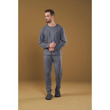 Imagem de Pijama maculino estilo sul 9423, Cinza, P