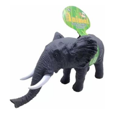 Imagem de Elefante Animal De Brinquedo Vinil Macio Com Som - toys
